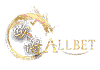ALLBET logo — official ASIA100 gold-red lion live casino vendor