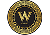 W logo — official ASIA100 gold-red lion live casino vendor